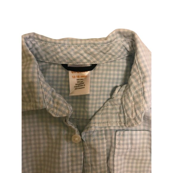 Gymboree Baby Boys Gingham Check Long-Sleeve Shirt 12-18M - Picture 2 of 4